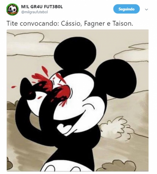 Memes brincam com lista para Copa da Rússia