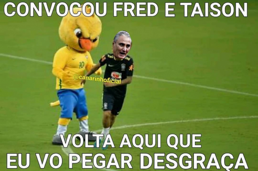 Memes brincam com lista para Copa da Rússia