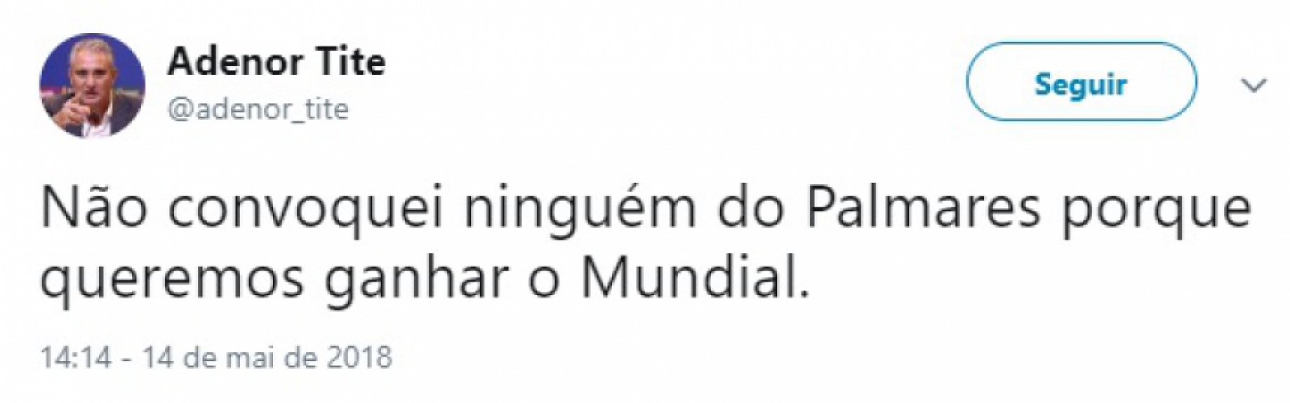 Memes brincam com lista para Copa da Rússia