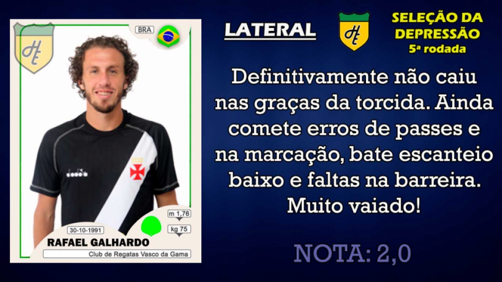 Piores da 5ª rodada: lateral