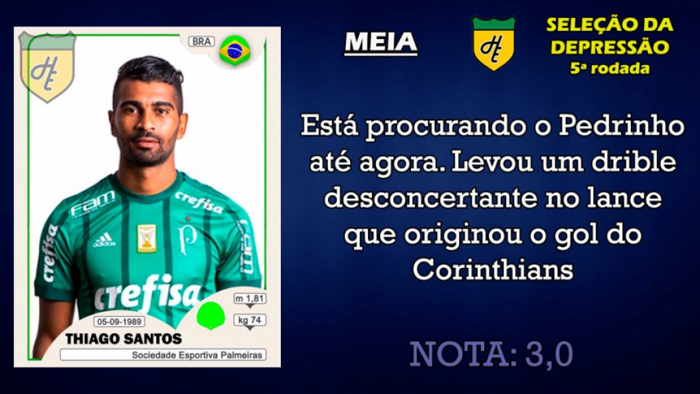 Piores da 5ª rodada: meias