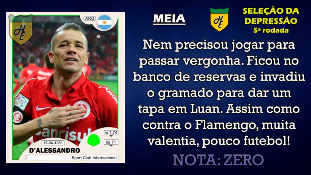Piores da 5ª rodada: meias