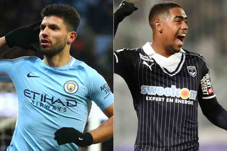 Montagem - Aguero e Malcom
