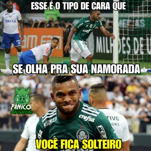 Torcedores do Palmeiras brincam após boa atuação de Borja e vitória na Libertadores