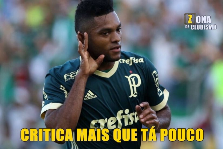 Torcedores do Palmeiras brincam após boa atuação de Borja e vitória na Libertadores