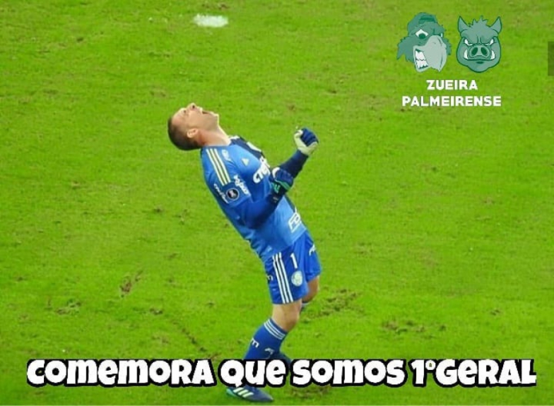 Torcedores do Palmeiras brincam após boa atuação de Borja e vitória na Libertadores
