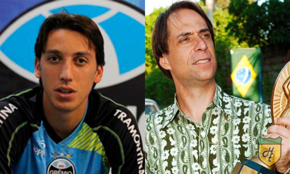 Separados na maternidade: Pedro Geromel e Agostinho Carrara