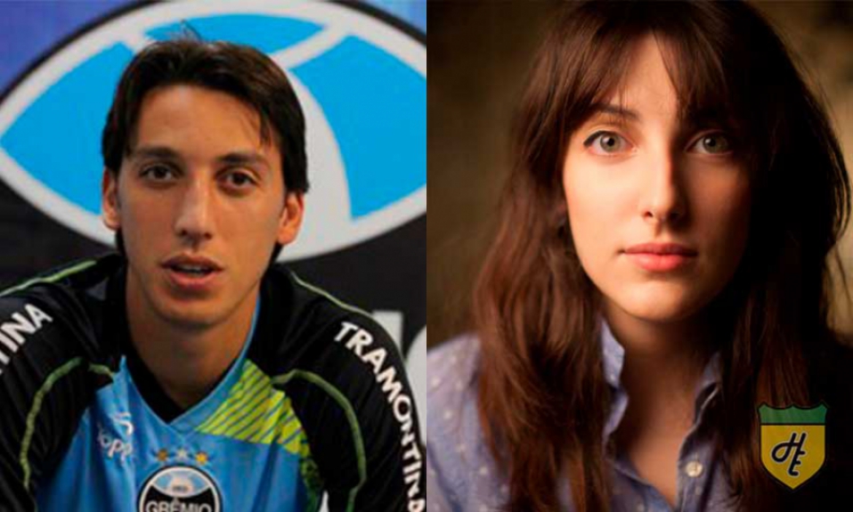 Separados na maternidade: Pedro Geromel e Clarice Falcão