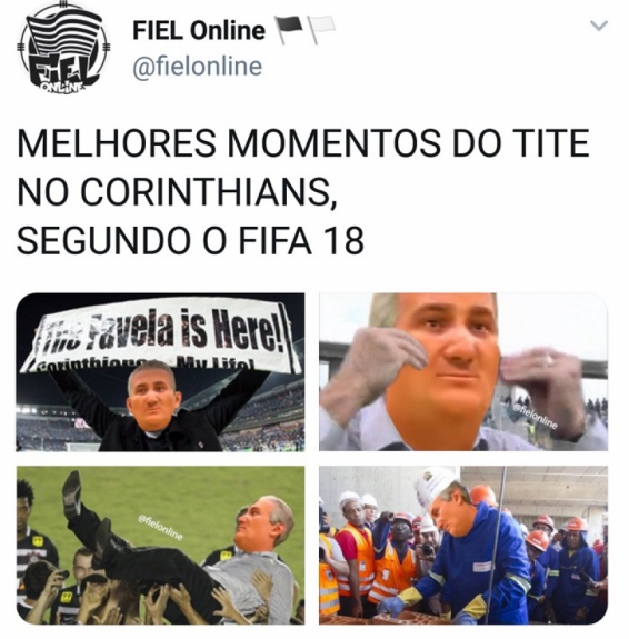 Internautas fazem piadas com versão de Tite em atualização do FIFA 18
