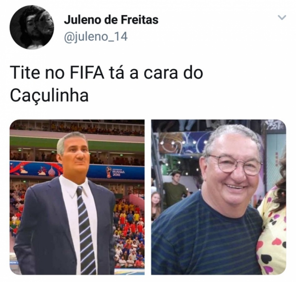 Internautas fazem piadas com versão de Tite em atualização do FIFA 18