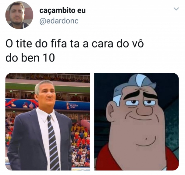 Internautas fazem piadas com versão de Tite em atualização do FIFA 18