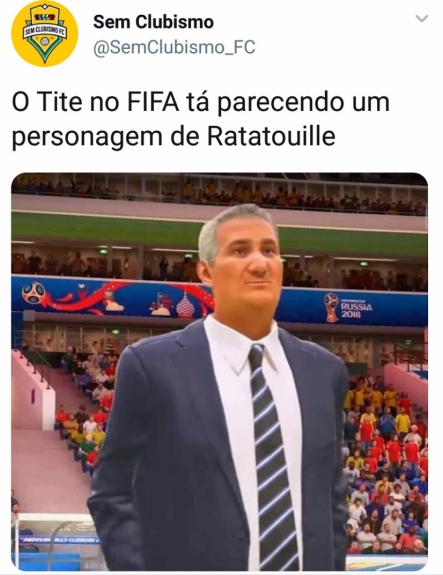Internautas fazem piadas com versão de Tite em atualização do FIFA 18