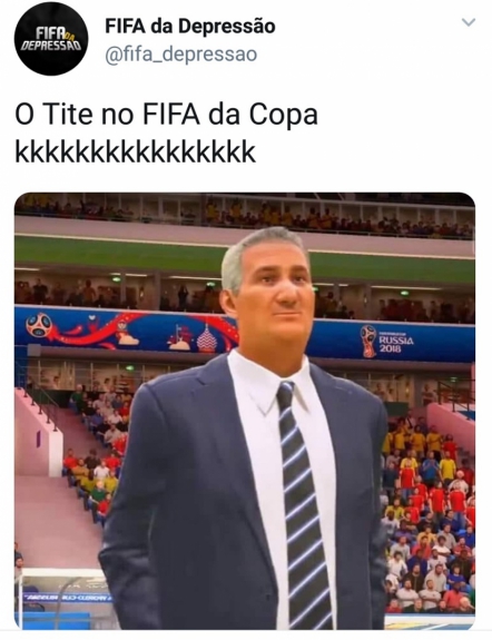 Internautas fazem piadas com versão de Tite em atualização do FIFA 18