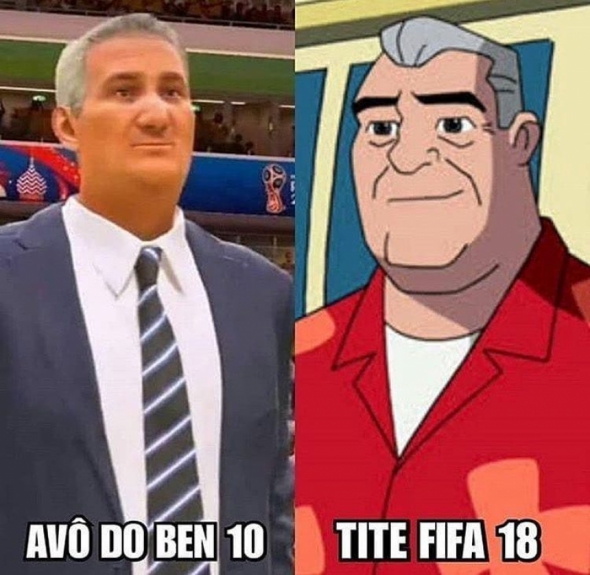 Internautas fazem piadas com versão de Tite em atualização do FIFA 18