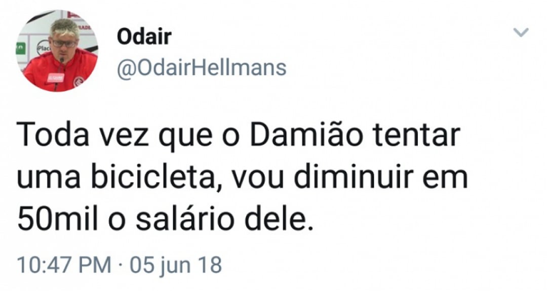 Tentativas de bicicleta de Damião são alvos de piadas nas redes