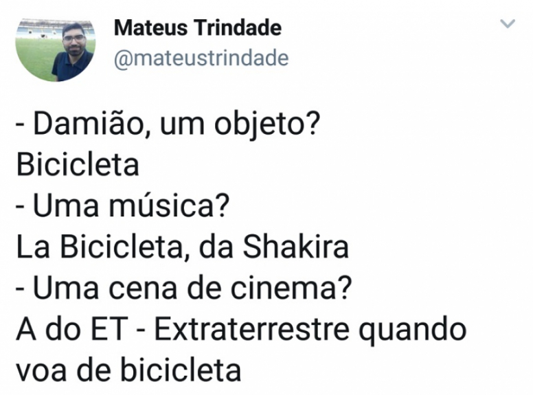 Tentativas de bicicleta de Damião são alvos de piadas nas redes
