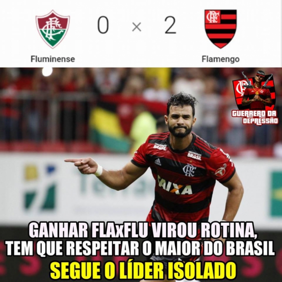 Os melhores memes da vitória do Flamengo sobre o Fluminense