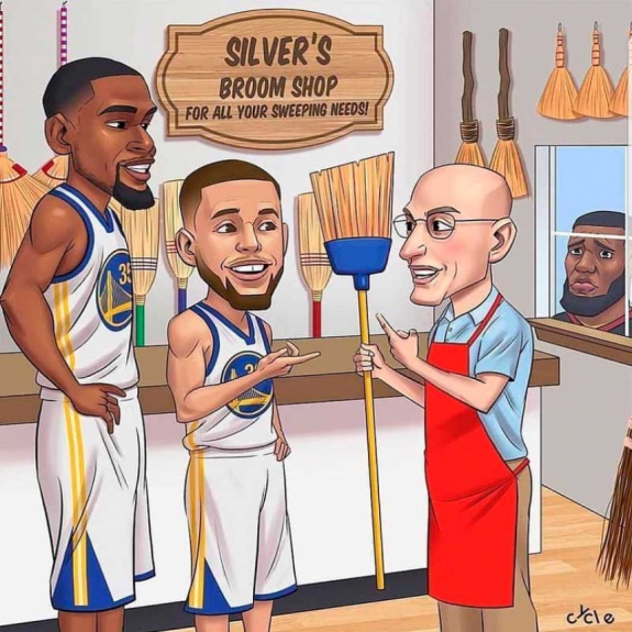 Varrida do Golden State Warriors e futuro incerto de LeBron foram destaque nos memes