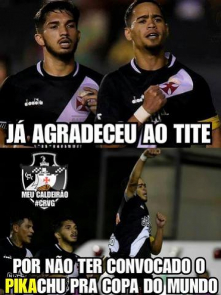 Vascaínos brincam com fase artilheira de Yago Pikachu