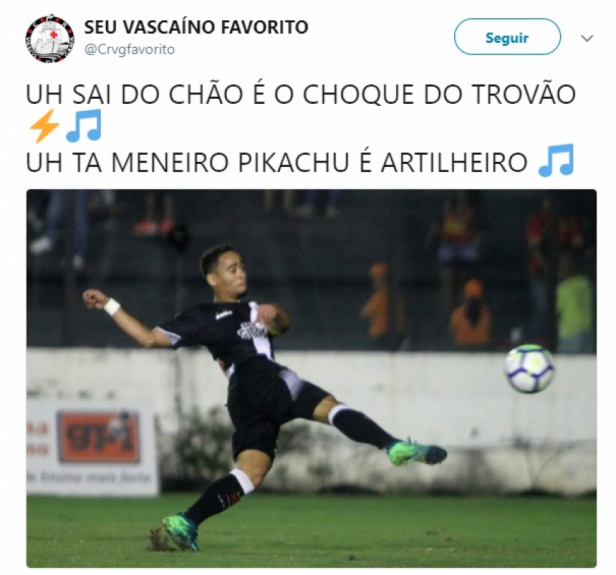 Vascaínos brincam com fase artilheira de Yago Pikachu