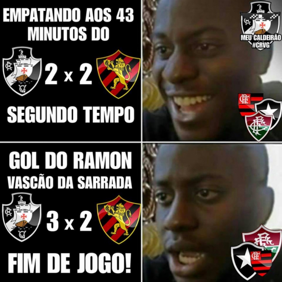 Veja outros memes da vitória do Vasco