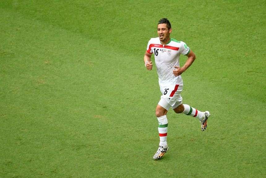Reza Ghoochannejhad é o único jogador do atual plantel do Irã que marcou gol na Copa de 2014