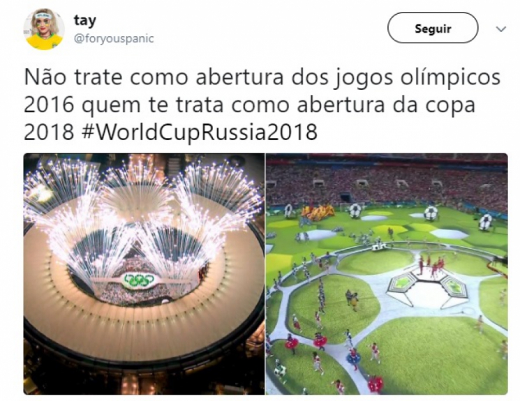 Humor na Copa: os memes da Cerimônia de Abertura