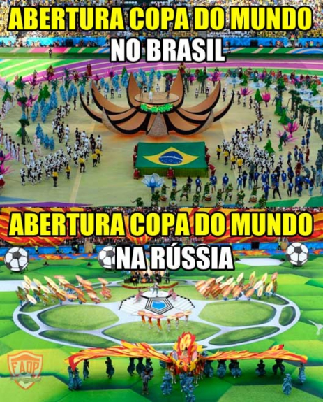 Humor na Copa: os memes da Cerimônia de Abertura