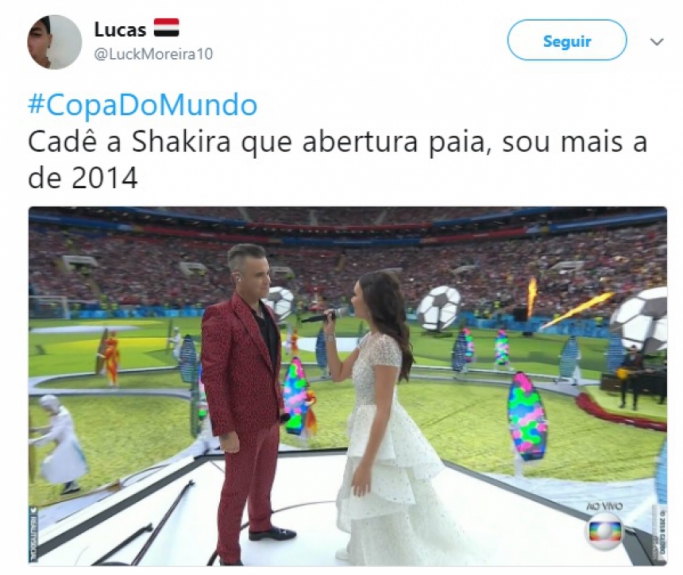 Humor na Copa: os memes da Cerimônia de Abertura