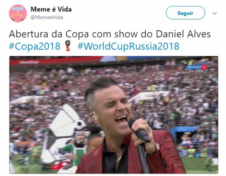 Humor na Copa: os memes da Cerimônia de Abertura