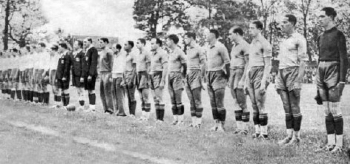 1938: Brasil 6 x 5 Polônia (prorrogação) - Stade de la Meinau (Copa do Mundo da França)
