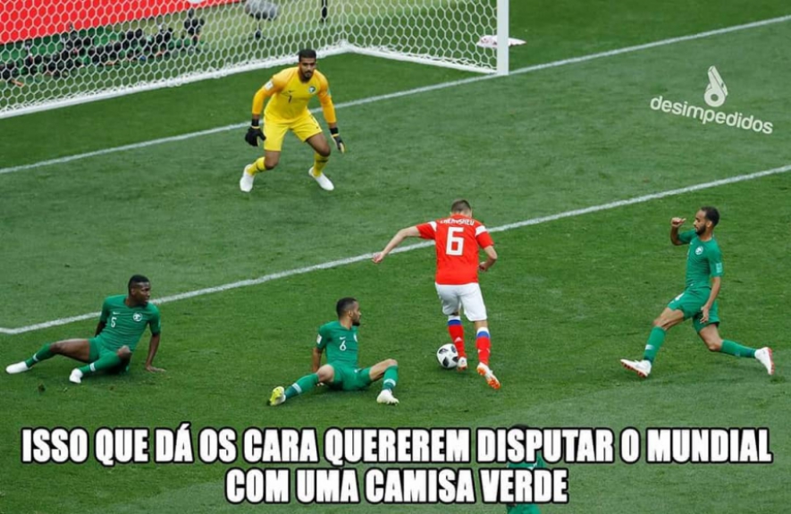 Humor na Copa: os memes de Rússia 5-0 Arábia Saudita