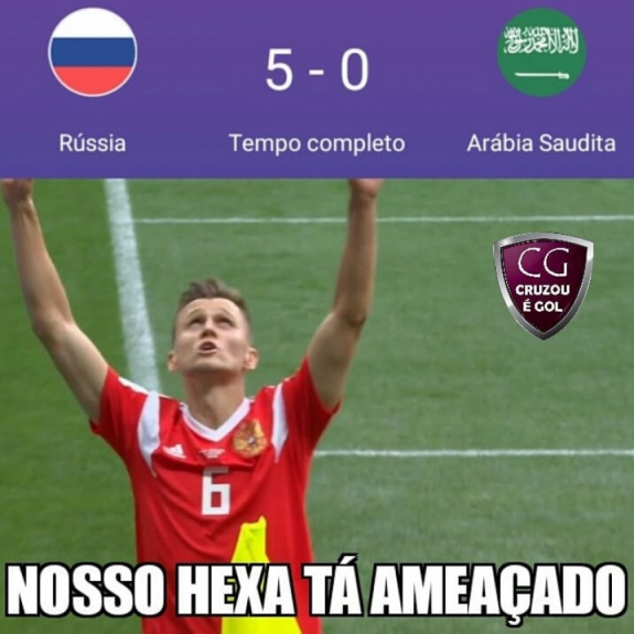 Humor na Copa: os memes de Rússia 5-0 Arábia Saudita