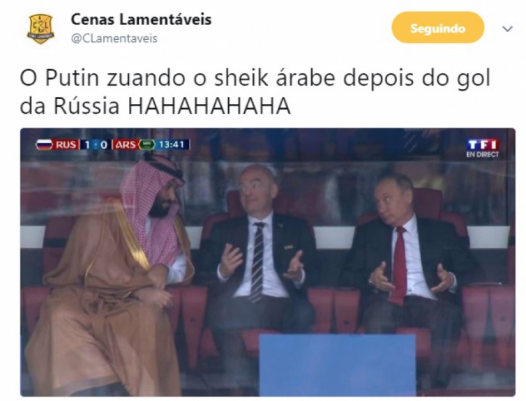 Humor na Copa: os memes de Rússia 5-0 Arábia Saudita