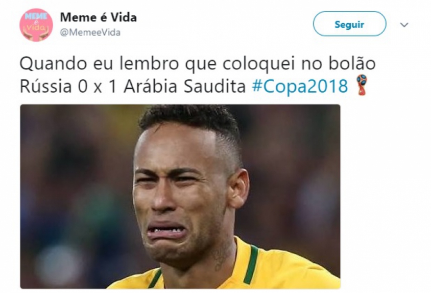 Humor na Copa: os memes de Rússia 5-0 Arábia Saudita