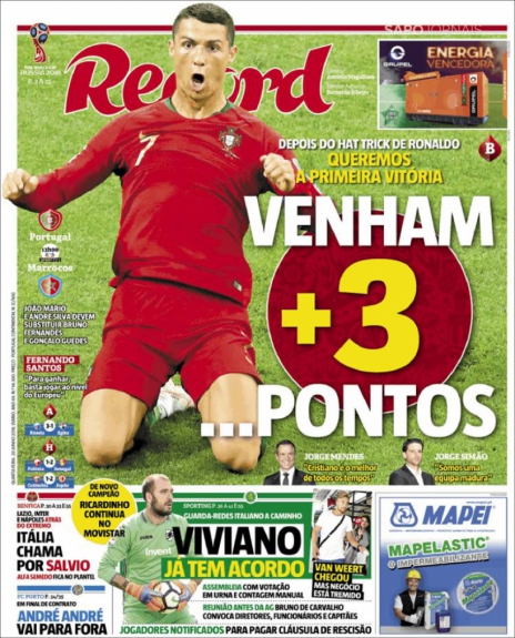 Capa Record - 20/06/2018