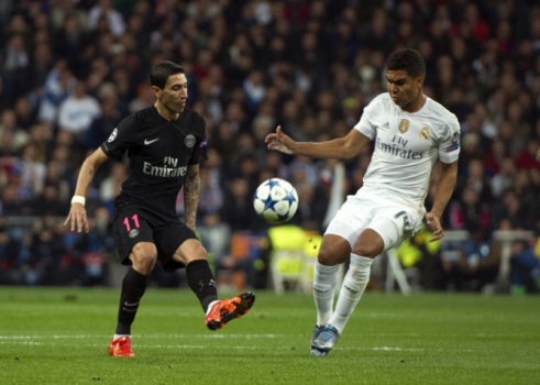 O volante Casemiro foi titular e teve boa atuação na vitória do Real, mas levou um cartão amarelo (AFP PHOTO / CURTO DE LA TORRE)