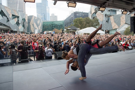 Ronda Rousey em treinos abertos do UFC 193, em Melbourne, na Austrália (FOTO: UFC)