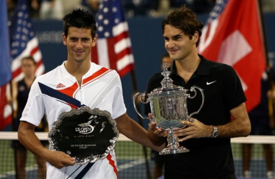 Na decisão do US Open de 2007, Roger Federer deu o troco e venceu Djokovic