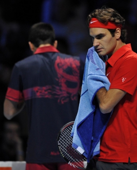 No ATP Finals de 2010, Federer bateu Novak Djokovic na semifinal do torneio