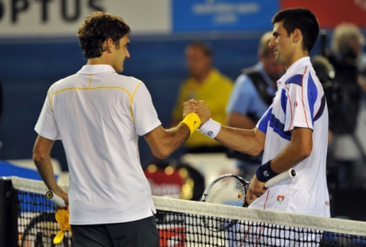 Novak Djokovic levou a melhor sobre Federer na semi do Australian Open de 2011