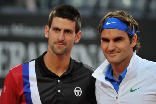 Na semi de Roma em 2012, Djokovic bateu Roger Federer por 2 a 0