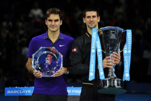 Na decisão do ATP Finals de 2012, Djokovic superou o suíço Federer