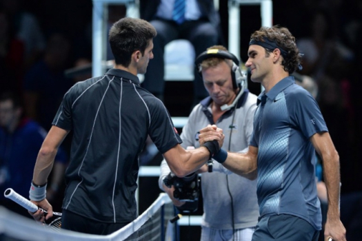 No ATP Finals de 2013, Djokovic superou Roger Federer na fase de grupos