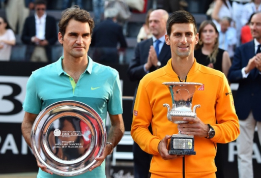 Nova vitória de Djoko sobre Federer em uma final, em Roma 2015