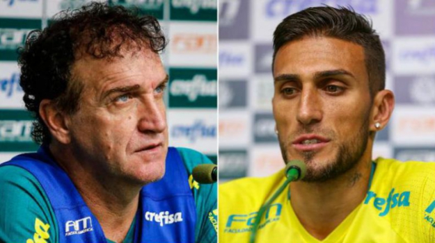 Cuca e Rafael Marques tiveram forte discussão após a vitória do Palmeiras