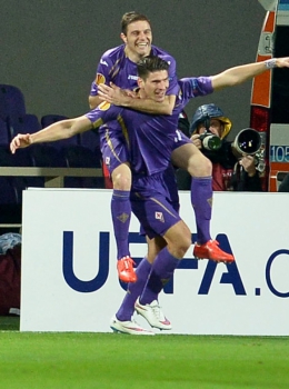 Mario Gomez - UEFA Europa League: Fiorentina x Tottenham (Foto: Tiziana Fabi/AFP)
