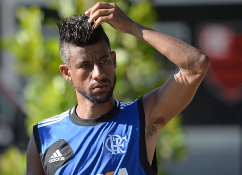 Léo Moura - Treino do Flamengo (Foto: Bruno de Lima/ LANCE!Press)