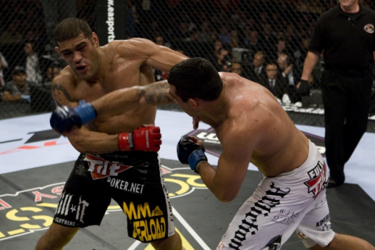 Antônio Pezão e Fabricio Werdum lutam pelo Strikeforce (FOTO: SHOWTIME)