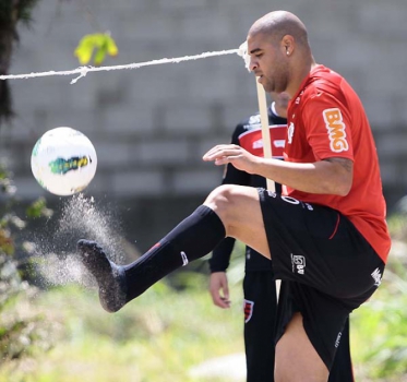 Adriano - Flamengo (Foto: Cleber Mendes)